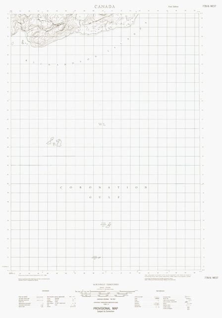 No Title Topographic Paper Map 077B06W at 1:50,000 scale