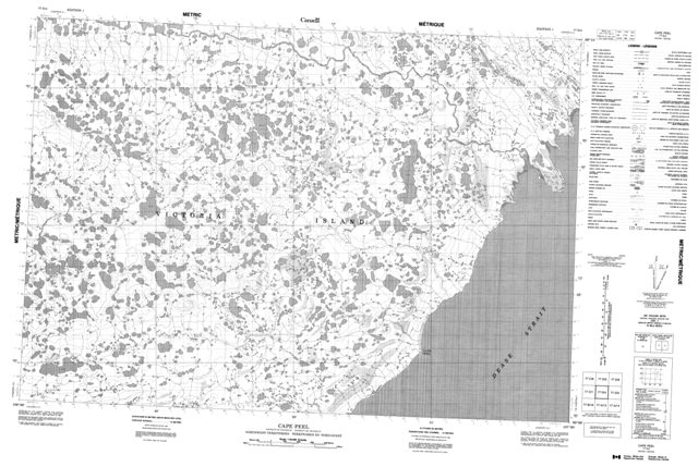Cape Peel Topographic Paper Map 077D04 at 1:50,000 scale