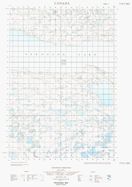 No Title Topographic Paper Map 077D07E at 1:50,000 scale