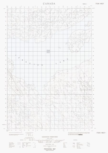 No Title Topographic Paper Map 077D08W at 1:50,000 scale