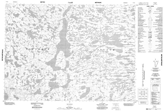No Title Topographic Paper Map 077E07 at 1:50,000 scale