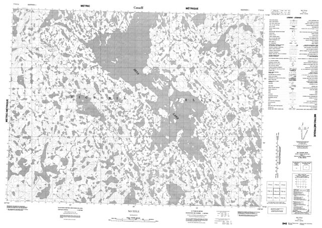 No Title Topographic Paper Map 077E14 at 1:50,000 scale