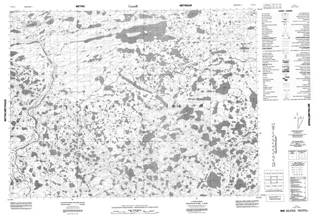 No Title Topographic Paper Map 077F11 at 1:50,000 scale