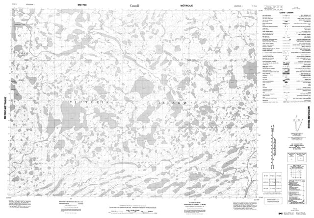 No Title Topographic Paper Map 077F13 at 1:50,000 scale