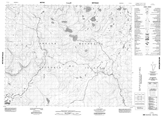 No Title Topographic Paper Map 077G13 at 1:50,000 scale