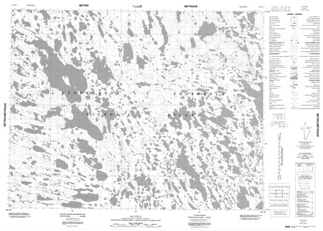 No Title Topographic Paper Map 077H07 at 1:50,000 scale