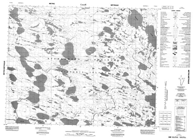 No Title Topographic Paper Map 077H11 at 1:50,000 scale