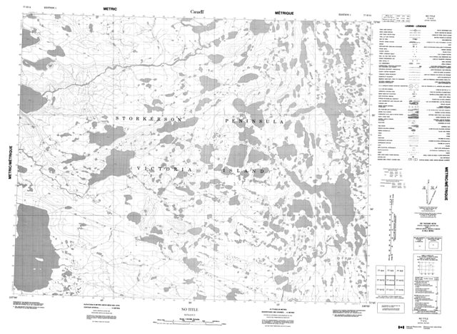 No Title Topographic Paper Map 077H14 at 1:50,000 scale