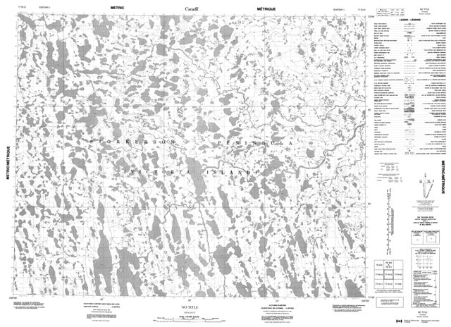 No Title Topographic Paper Map 077H15 at 1:50,000 scale