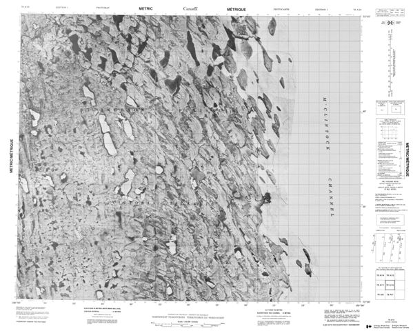 No Title Topographic Paper Map 078A10 at 1:50,000 scale
