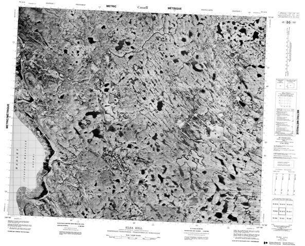 Elsa Hill Topographic Paper Map 078A12 at 1:50,000 scale
