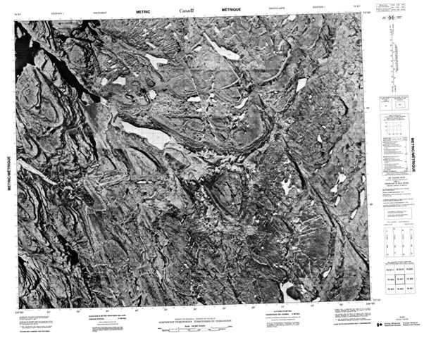 No Title Topographic Paper Map 078B07 at 1:50,000 scale