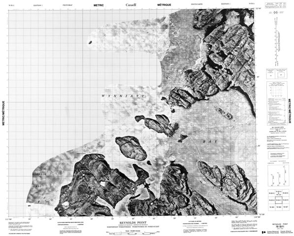 Reynolds Point Topographic Paper Map 078B11 at 1:50,000 scale