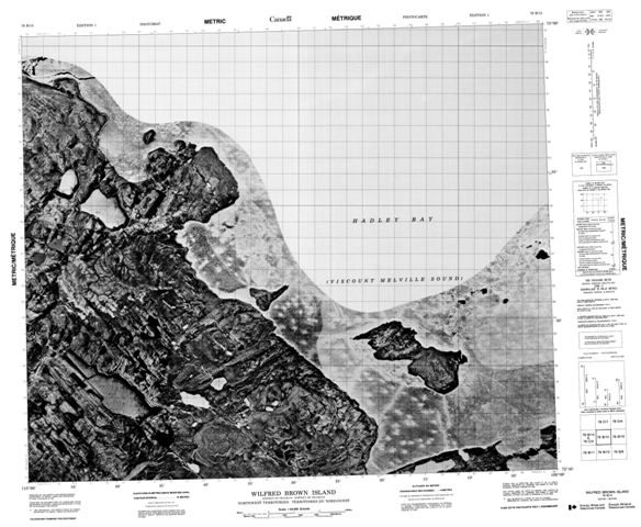 Wilfred Brown Island Topographic Paper Map 078B15 at 1:50,000 scale