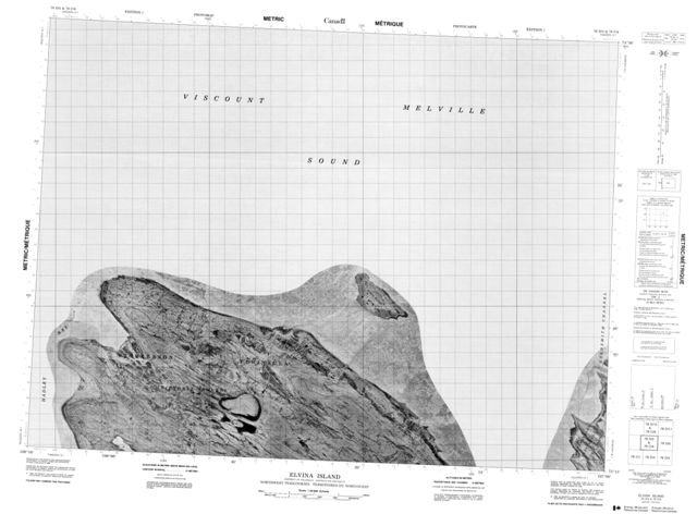 Elvina Island Topographic Paper Map 078D05 at 1:50,000 scale