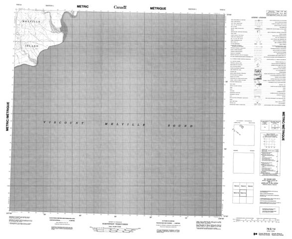 No Title Topographic Paper Map 078E14 at 1:50,000 scale