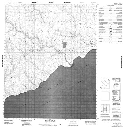 Mount Bruat Topographic Paper Map 078F12 at 1:50,000 scale