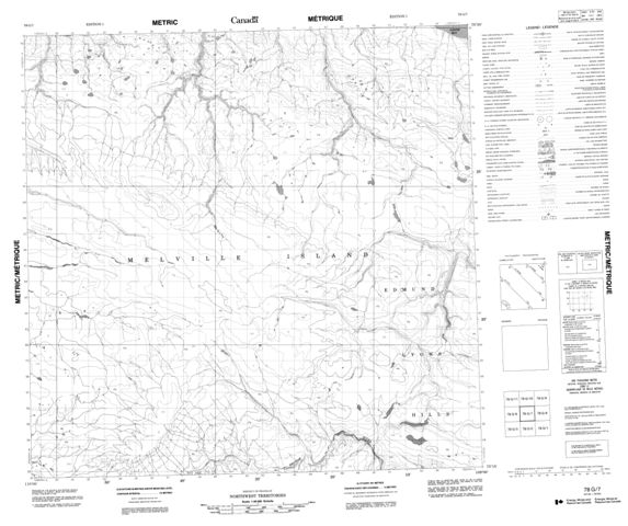 No Title Topographic Paper Map 078G07 at 1:50,000 scale