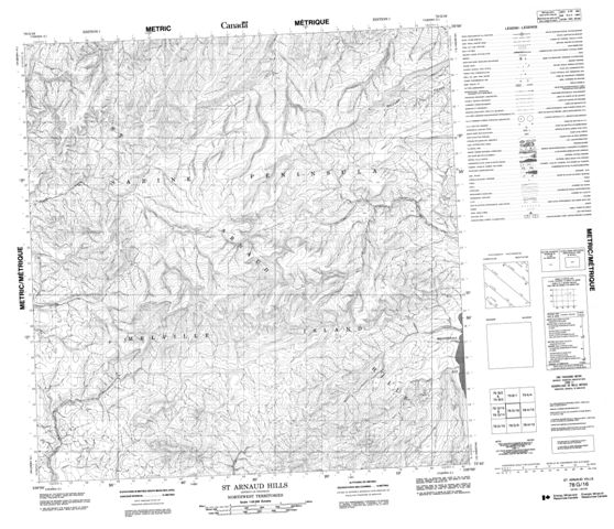St Arnaud Hills Topographic Paper Map 078G16 at 1:50,000 scale