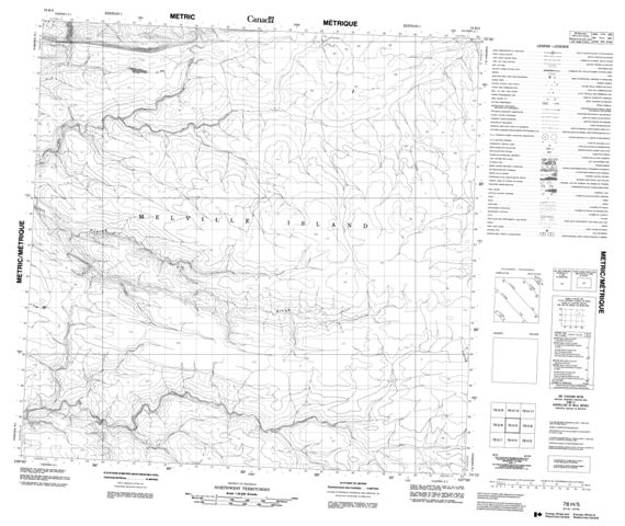 No Title Topographic Paper Map 078H05 at 1:50,000 scale