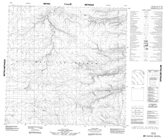 No Title Topographic Paper Map 078H06 at 1:50,000 scale
