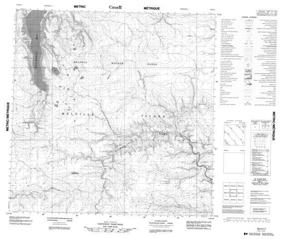 No Title Topographic Paper Map 078H11 at 1:50,000 scale