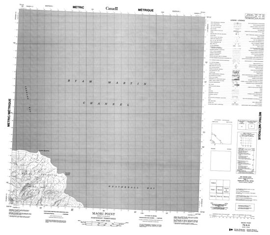 Maori Point Topographic Paper Map 079A04 at 1:50,000 scale
