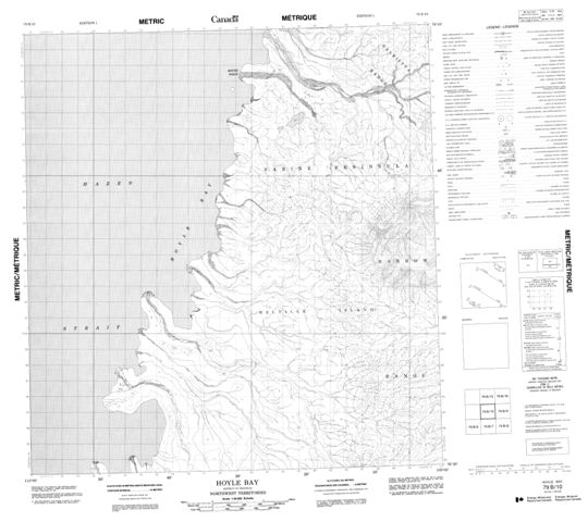 Hoyle Bay Topographic Paper Map 079B10 at 1:50,000 scale