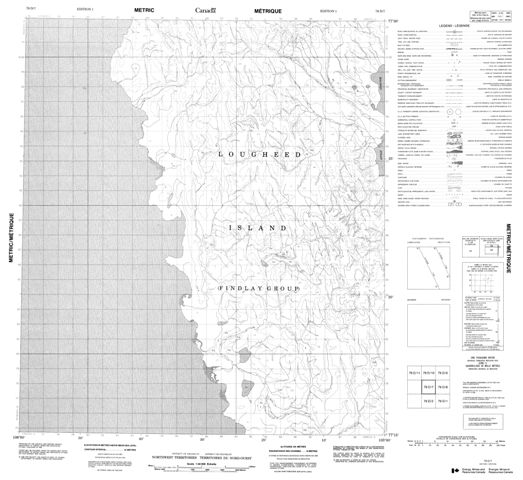 No Title Topographic Paper Map 079D07 at 1:50,000 scale