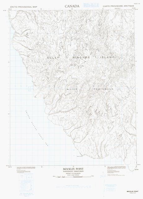 Mocklin Point Topographic Paper Map 079E08 at 1:50,000 scale