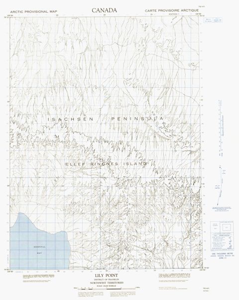 Lily Point Topographic Paper Map 079H01 at 1:50,000 scale