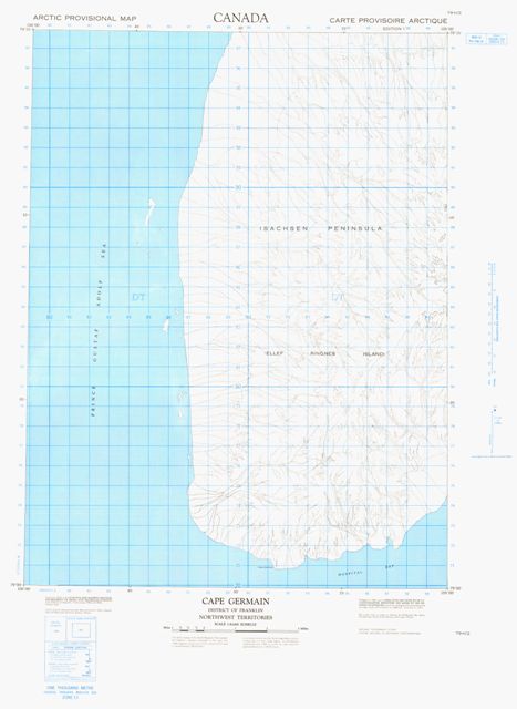 Cape Germain Topographic Paper Map 079H02 at 1:50,000 scale