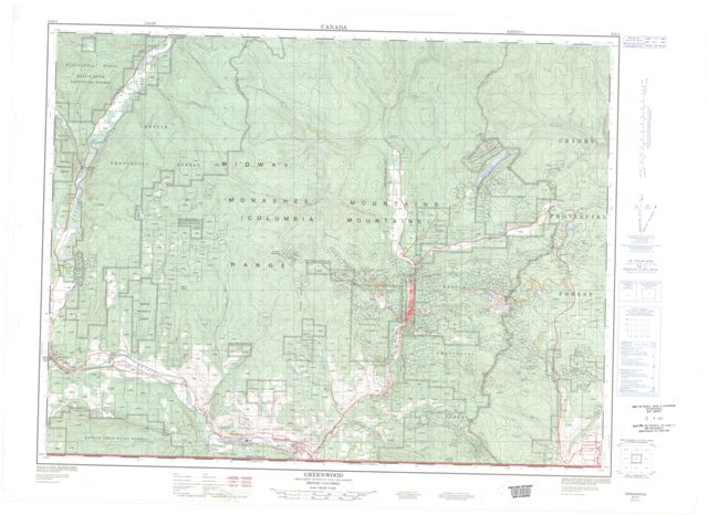 Greenwood Topographic Paper Map 082E02 at 1:50,000 scale