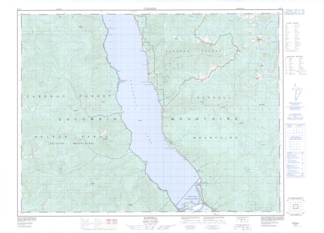 Boswell Topographic Paper Map 082F07 at 1:50,000 scale
