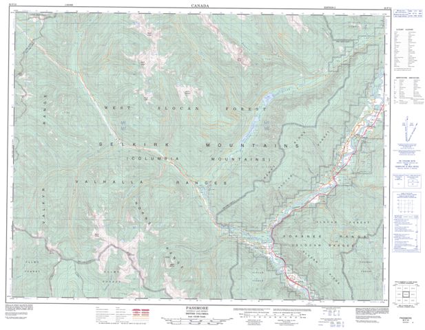 Passmore Topographic Paper Map 082F12 at 1:50,000 scale