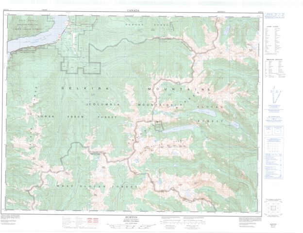 Burton Topographic Paper Map 082F13 at 1:50,000 scale