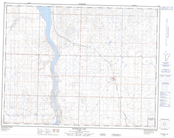 Mcgregor Lake Topographic Paper Map 082I07 at 1:50,000 scale