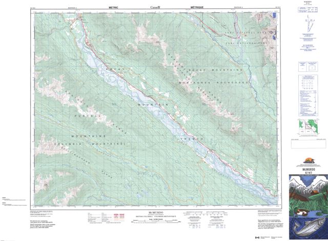 Mcmurdo Topographic Paper Map 082N02 at 1:50,000 scale