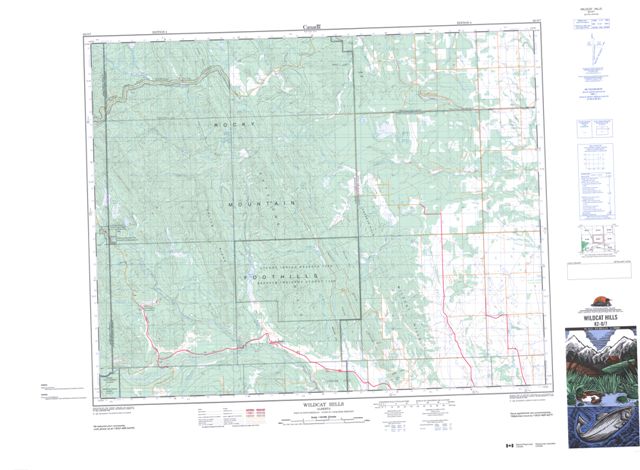 Wildcat Hills Topographic Paper Map 082O07 at 1:50,000 scale
