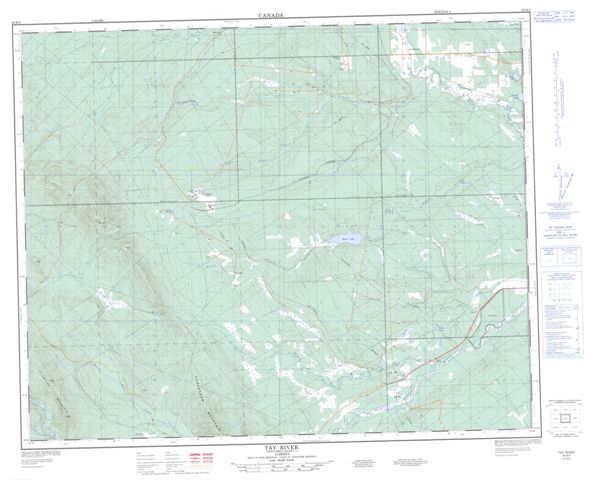 Tay River Topographic Paper Map 083B03 at 1:50,000 scale