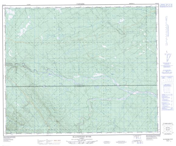Blackstone River Topographic Paper Map 083C16 at 1:50,000 scale