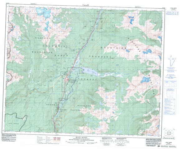Blue River Topographic Paper Map 083D03 at 1:50,000 scale