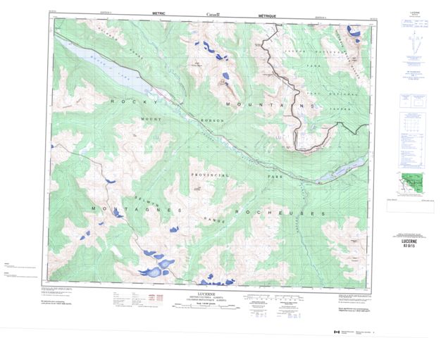 Lucerne Topographic Paper Map 083D15 at 1:50,000 scale