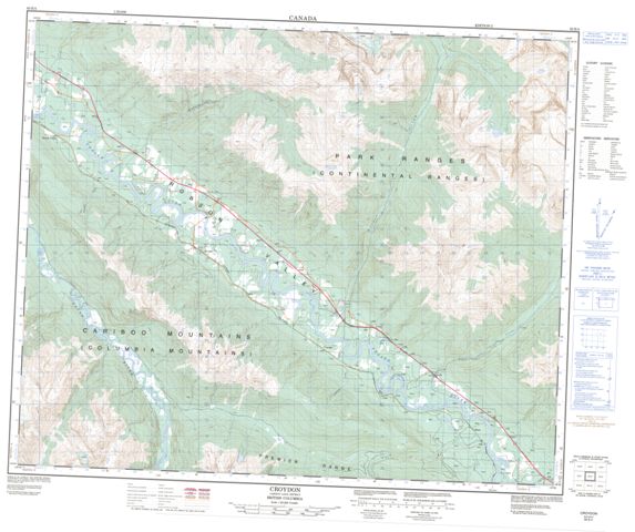 Croyden Topographic Paper Map 083E04 at 1:50,000 scale