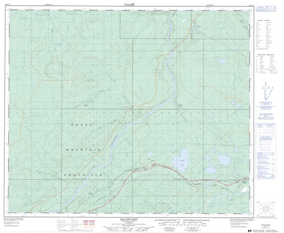 Dalehurst Topographic Paper Map 083F11 at 1:50,000 scale