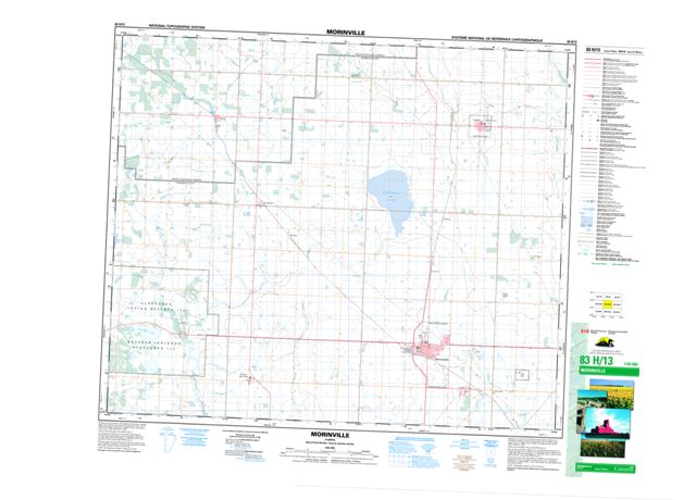 Morinville Topographic Paper Map 083H13 at 1:50,000 scale