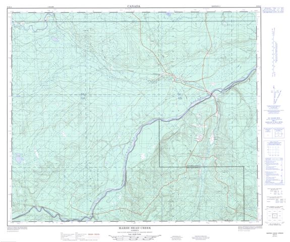 Marsh Head Creek Topographic Paper Map 083K02 at 1:50,000 scale