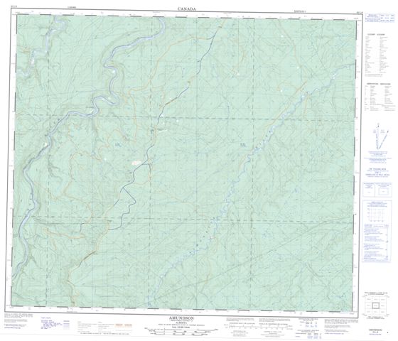 Amundson Topographic Paper Map 083L08 at 1:50,000 scale