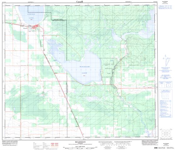 Mclennan Topographic Paper Map 083N10 at 1:50,000 scale