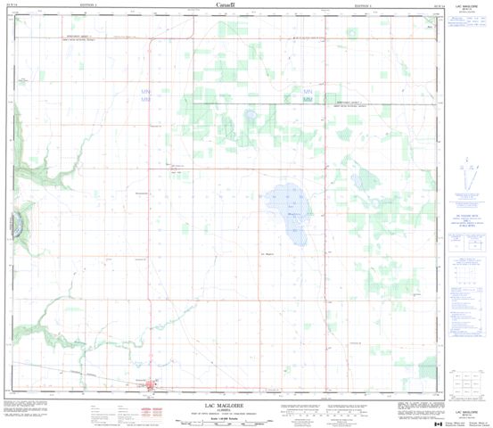Lac Magloire Topographic Paper Map 083N14 at 1:50,000 scale